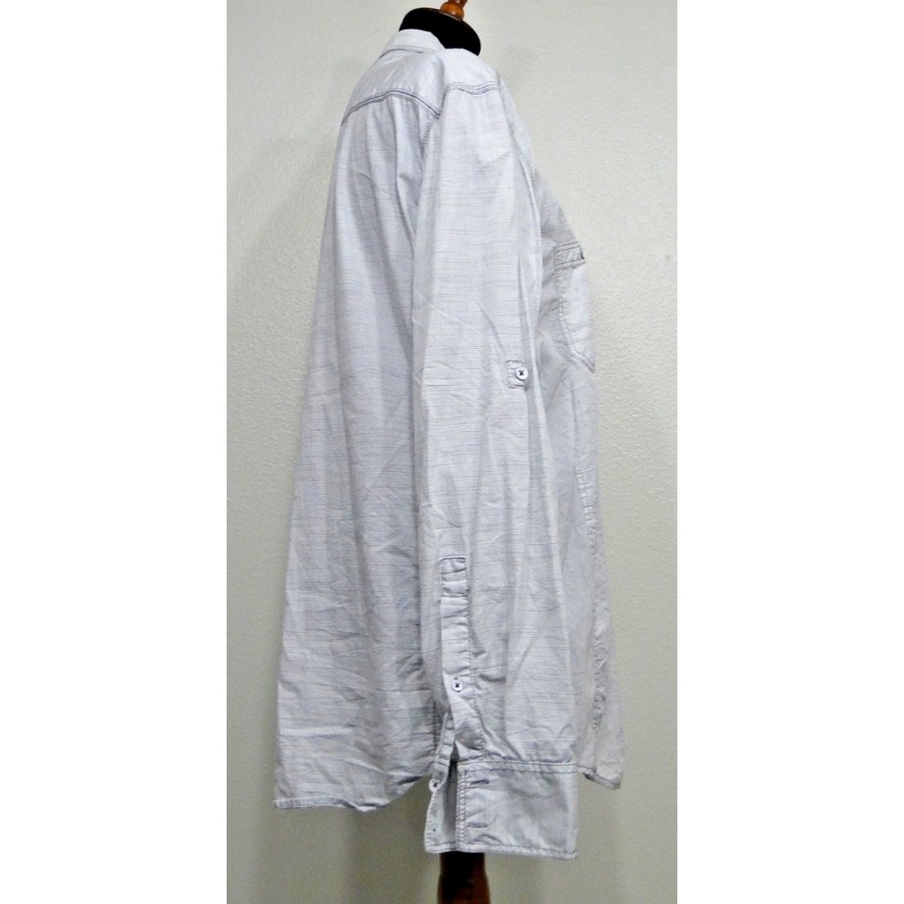 INC International Concepts Button Up Shirt Men's XL Long Sleeve Striped Cotton - Picture 4 of 7
